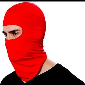Neck gator UV protection outdoor facemask RED Biker skier face cover